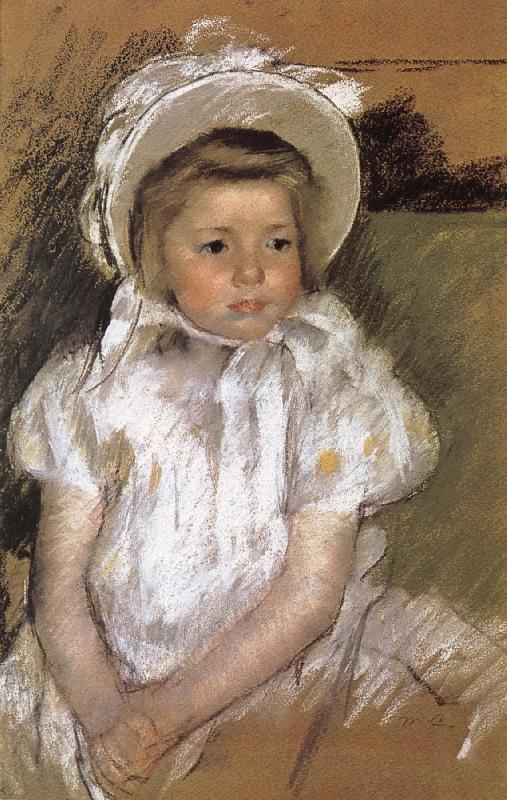 Mary Cassatt the girl wearing the white bonnet China oil painting art